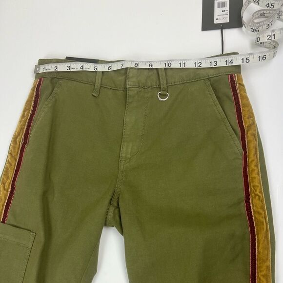 Joes Green Cargo Pants with Velvet Stripe - Picture 11 of 14